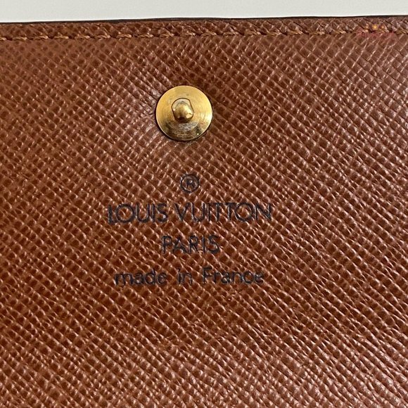 Authentic LOUIS VUITTON Brown Monogram Porte Tresor Etui Papiers Trifold Wallet - Picture 8 of 13